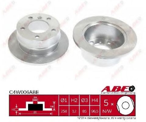 Задні дискові гальма C4W006ABE ABE