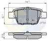 Колодки гальмівні задні, дискові CBP01039 COMLINE