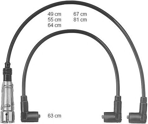 Комплект кабелів високовольтних CLS105