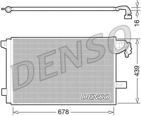 Радіатор охолодження кондиціонера DCN32063 DENSO