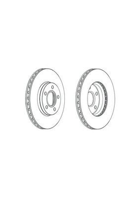 Гальмо дискове переднє DDF2062C FERODO
