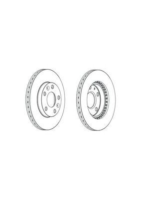 Гальмо дискове переднє DDF2078C FERODO