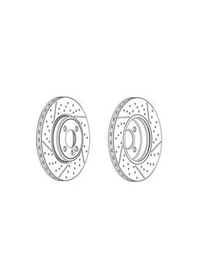 Гальмо дискове переднє DDF2126C FERODO