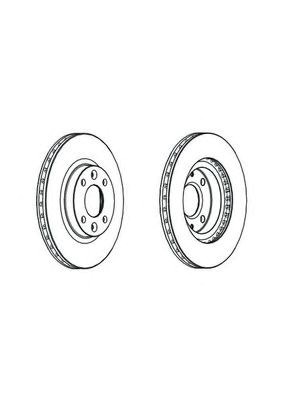 Гальмо дискове переднє DDF2327C FERODO