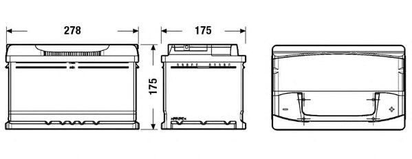 Авто акумулятор EA722 EXIDE