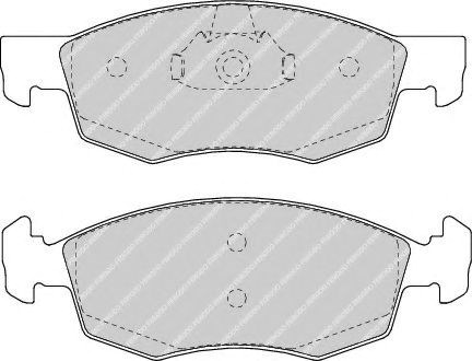 Комплект гальмівних колодок з 4 шт. дисків FDB1376