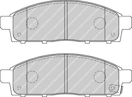 Колодки гальмівні дискові комплект FDB4023 FERODO