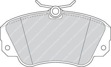 Передні гальмівні колодки FDB686 FERODO