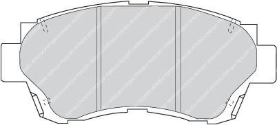 Колодки гальмівні дискові комплект FDB868 FERODO
