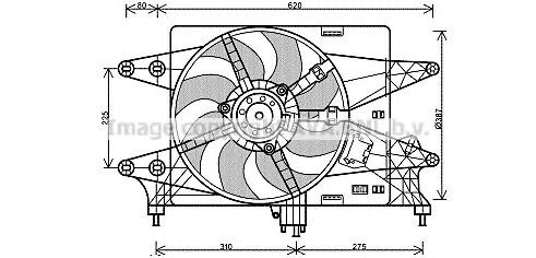 Вентилятор охолодження радіатора FT7559