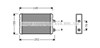 Радіатор опалювача салону FTA6220 AVA
