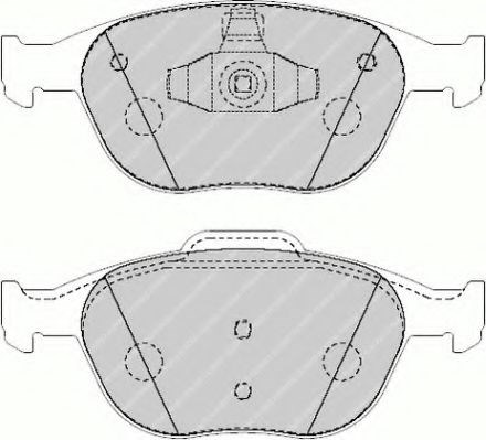 Колодки передні FVR1568 FERODO