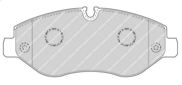 Колодки передні FVR4469 FERODO