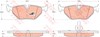 Колодки гальмові задні, дискові GDB1344 TRW