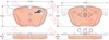 Колодки гальмівні передні, дискові GDB1726 TRW