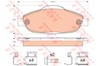 Колодки гальмівні передні, дискові GDB1761 TRW