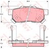 Комплект задніх колодок GDB3174 TRW