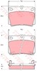 Задні гальмівні колодки GDB3239 TRW