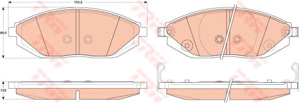 Колодки передні GDB4606 TRW