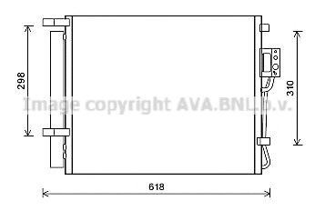 Конденсатор системи охолодження системи HY5310D AVA