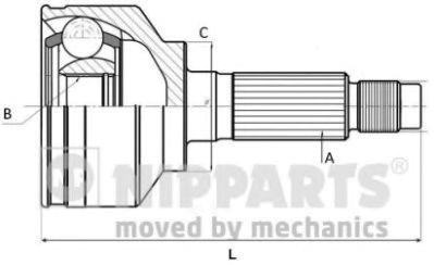 Граната колісна J2825018 NIPPARTS