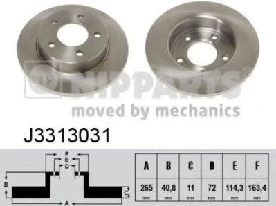 Дискові гальма J3313031 NIPPARTS