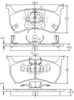 Колодки гальмівні передні, дискові J3603001 NIPPARTS