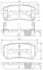 Колодки гальмівні задні, дискові J3610512 NIPPARTS