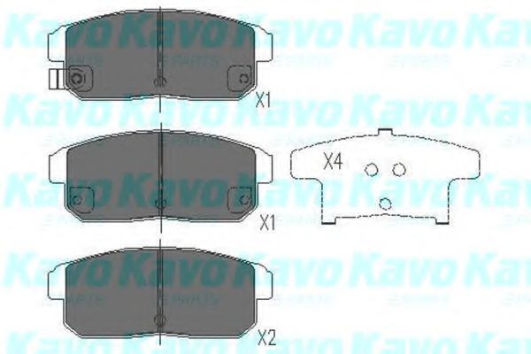 Kavo parts suzuki гальмівні колодки задн.ignis,mazda rx8 KBP-4547
