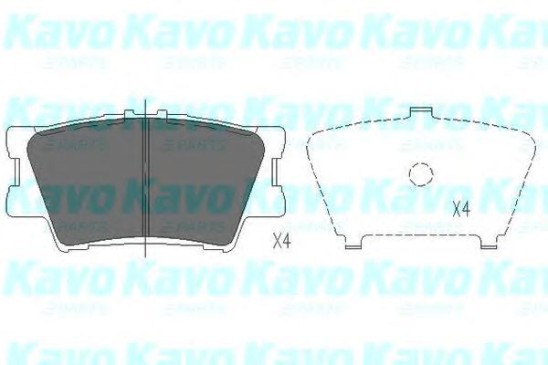 Задні дискові колодки KBP9086 KAVO PARTS