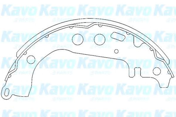 Гальма робочі задні ножні і гальмівні барабани KBS9904 KAVO PARTS