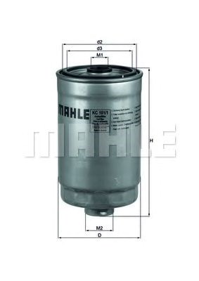 Фільтр-відстійник палива грубої очистки KC1011 MAHLE