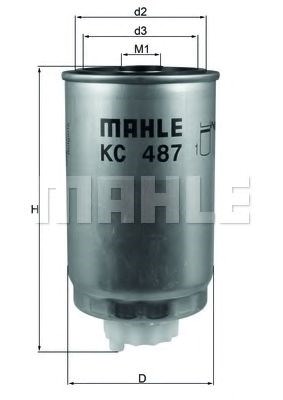 Фільтр палива KC487 MAHLE