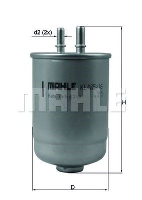Фільтр тонкого очищення палива KL48516D MAHLE