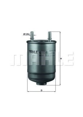 Фільтр паливний renault megane/scenic 1.5-2.0dci 0 KL 485/5D