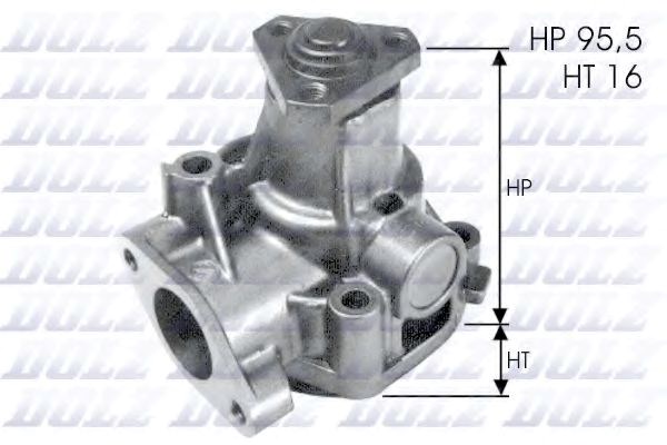 Насос охолоджуючої рідини L155 DOLZ