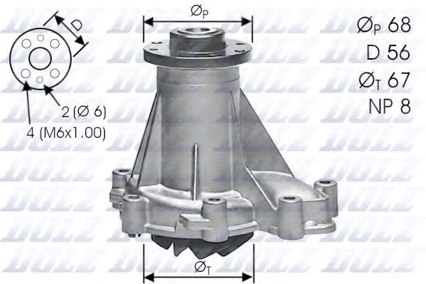 Помпа охолодження M176 DOLZ