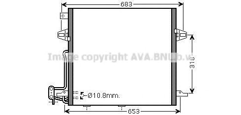 Конденсатор системи охолодження системи MS5406D AVA