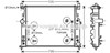 Радіатор системи охолодження двигуна MSA2436 AVA