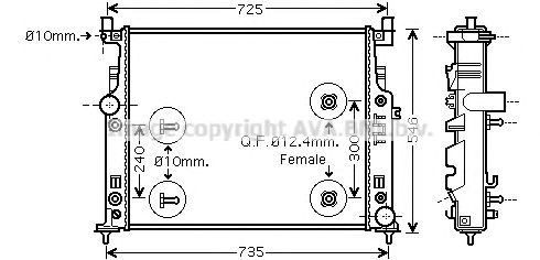 Радіатор MSA2436 AVA
