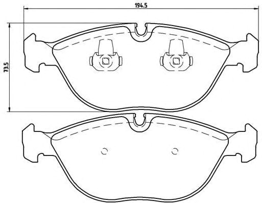Гальмівні колодки P06019 BREMBO