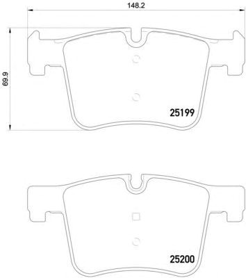 Тормозні колодки P06075 BREMBO