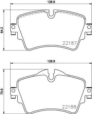Колодки гальмівні передні, дискові P06092 BREMBO