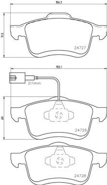 Тормозні колодки P23130 BREMBO