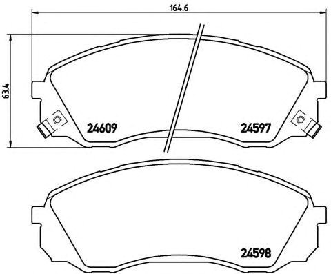 Гальмівні колодки P30041 BREMBO