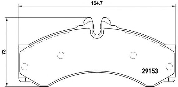 Тормозні колодки P50028 BREMBO
