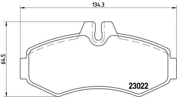 Колодки гальмівні дискові комплект P50031 BREMBO