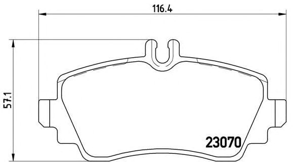 Колодки гальмівні передні, дискові P50036 BREMBO