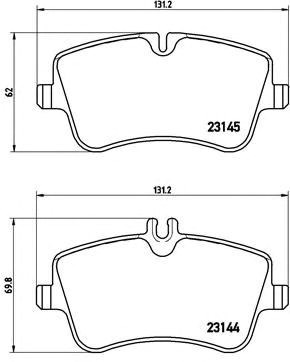 Тормозні колодки P50045 BREMBO