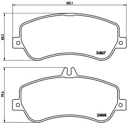 Колодки гальмівні дискові комплект P50086 BREMBO